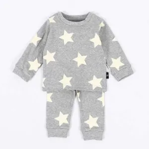 2Pcs Stars Baby Boys Girls Clothing Set