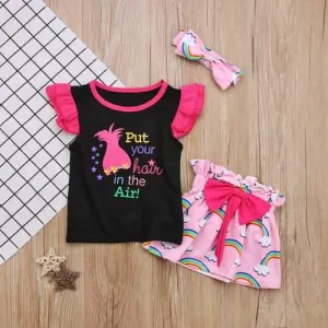 3Pcs Printed Toddlers Clothing Set