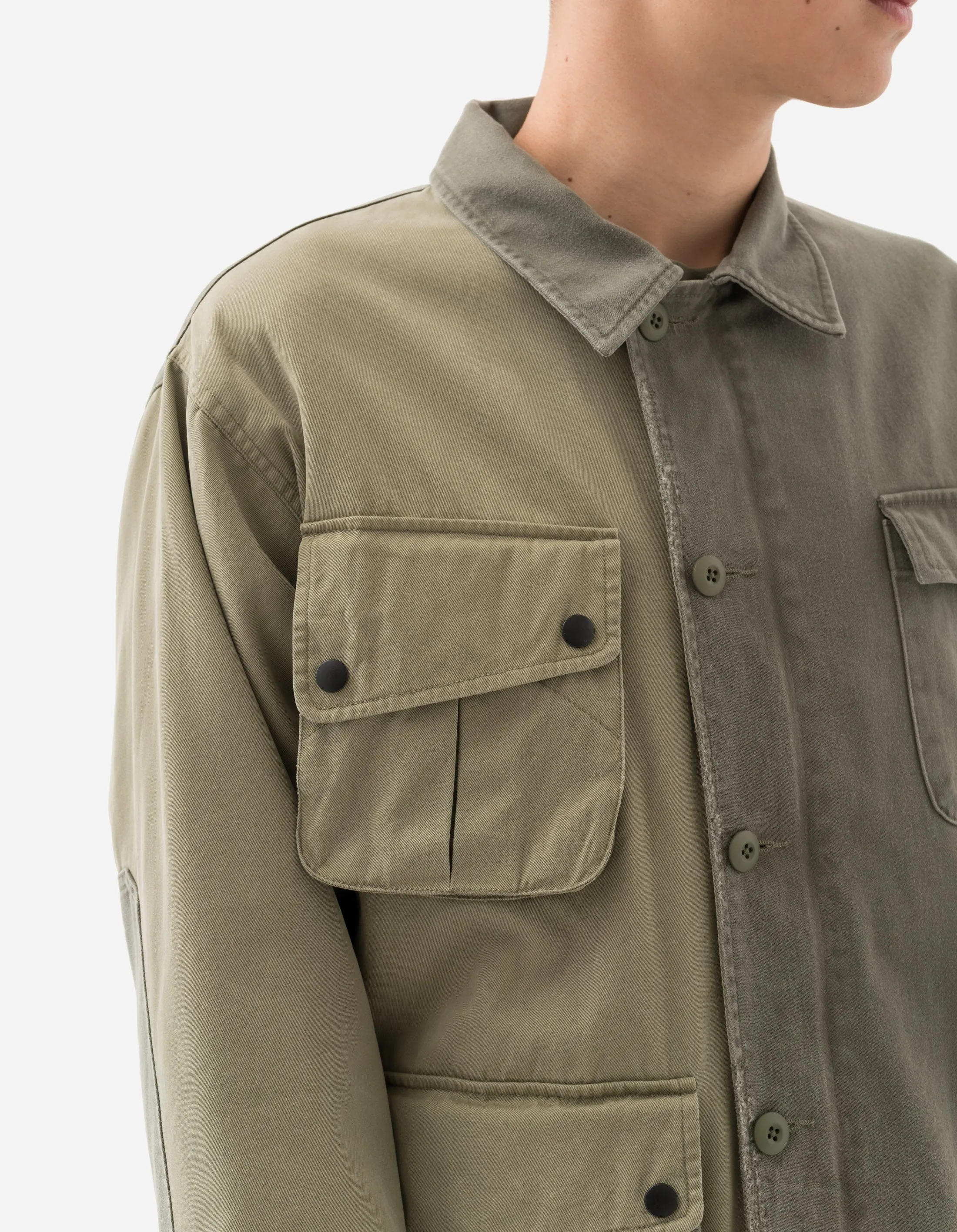 6025 Maha Boro Deck Jacket Olive/Sand