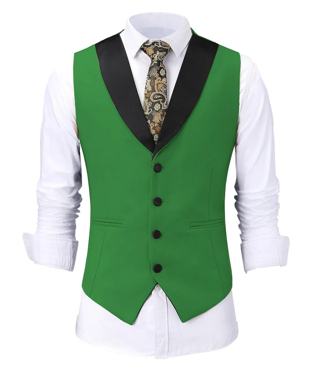 Aidase Casual Men's Beige Vest Jacket Slim Fit Prom Burgundy Tuxedos Blazer Champagne Suits Waistcoat For Wedding Best Man Grooms