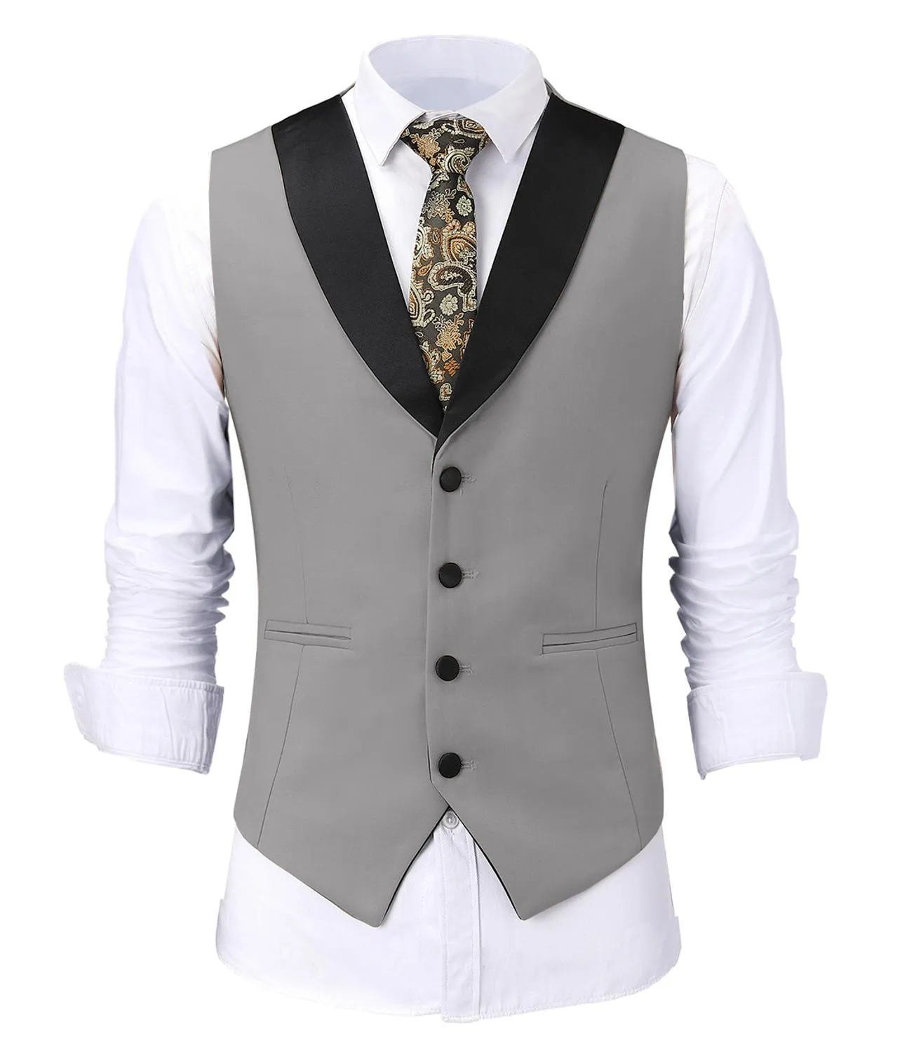 Aidase Casual Men's Beige Vest Jacket Slim Fit Prom Burgundy Tuxedos Blazer Champagne Suits Waistcoat For Wedding Best Man Grooms