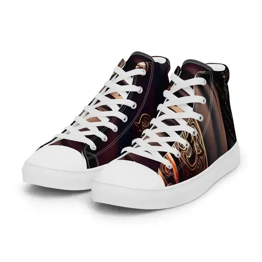 Black pirates men’s high top stylish shoes