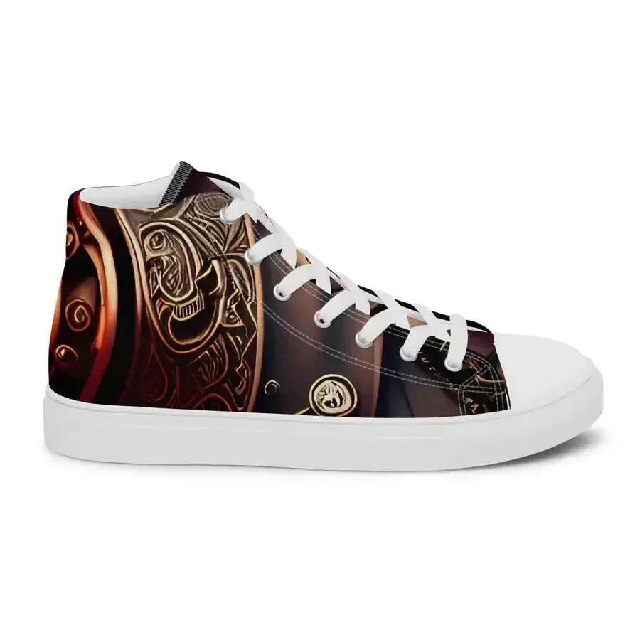 Black pirates men’s high top stylish shoes