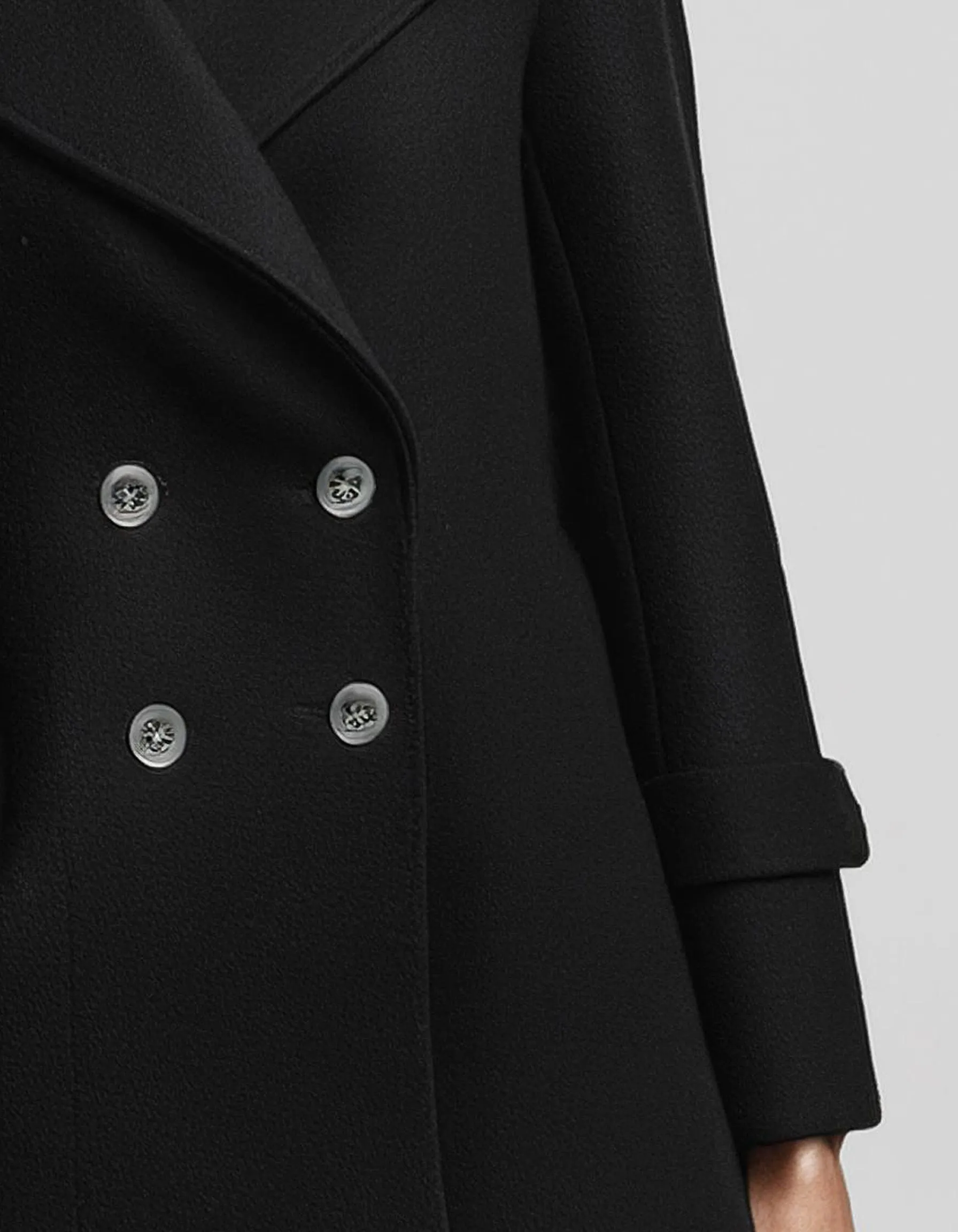 Black Velvet Peacoat