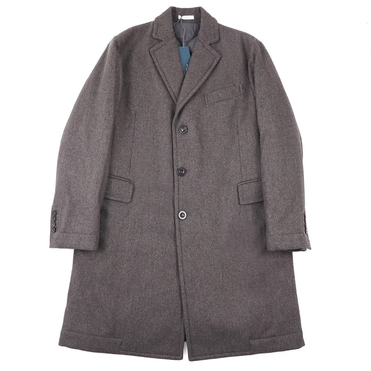 Boglioli Wool Overcoat with Insulated Lining