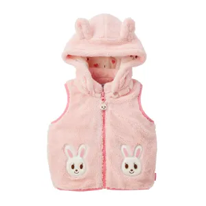 Bunny Boa Fleece Vest