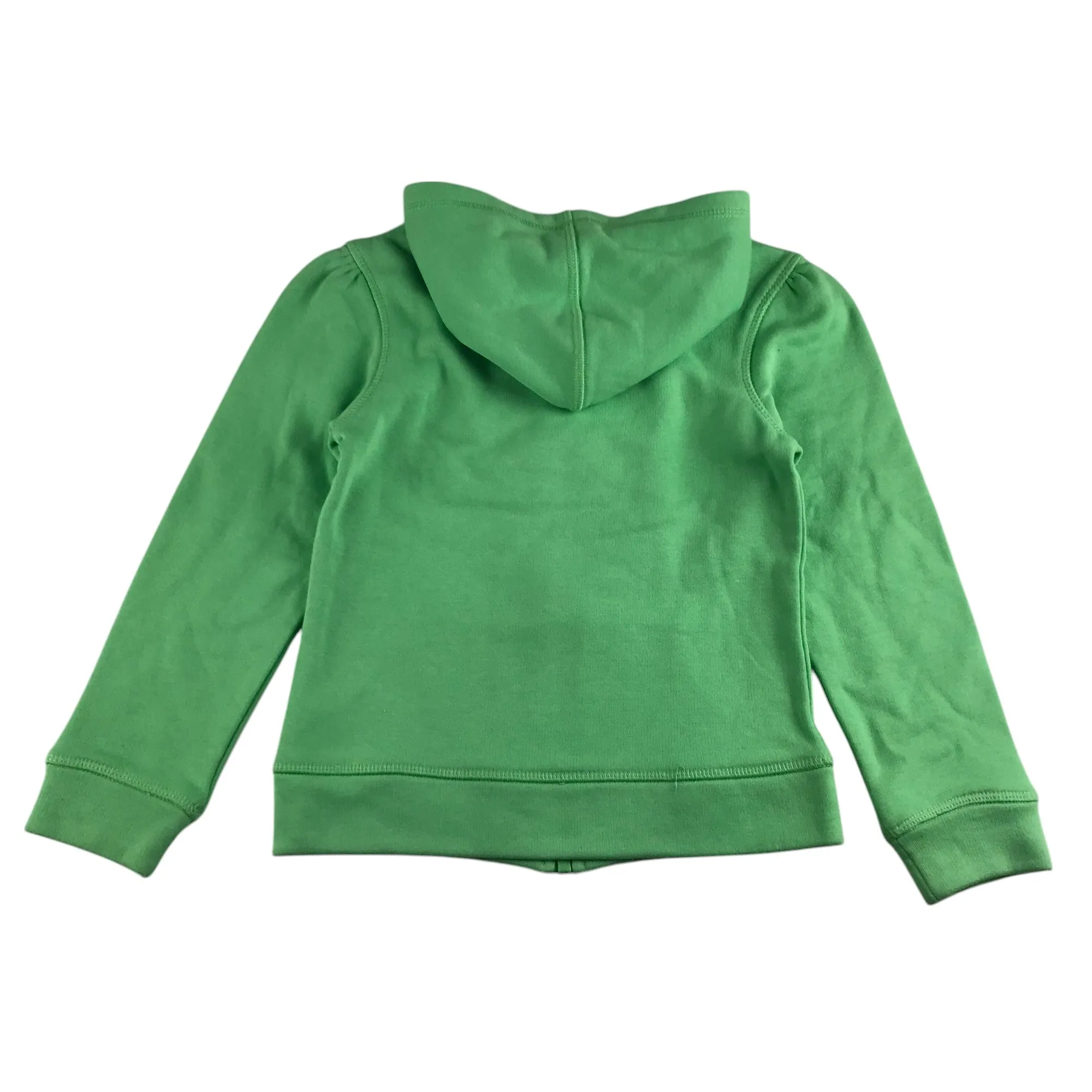 Cherokee hoodie 7-8 years green full zipper butterfly embroidery