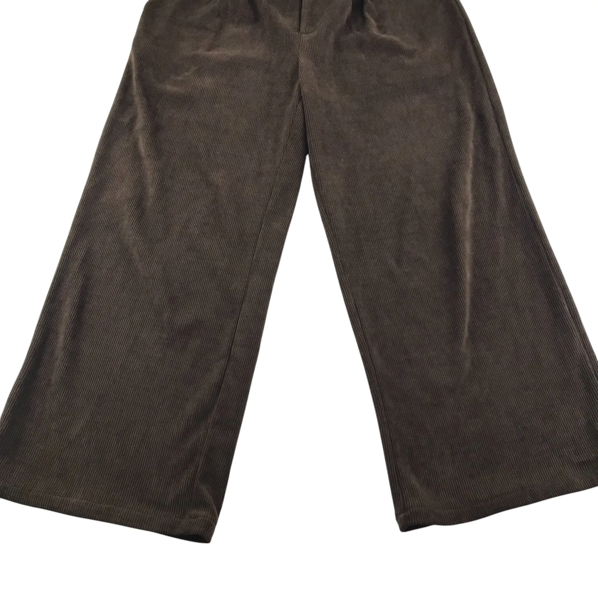 Cider trouser women's L brown flared elasticated waist