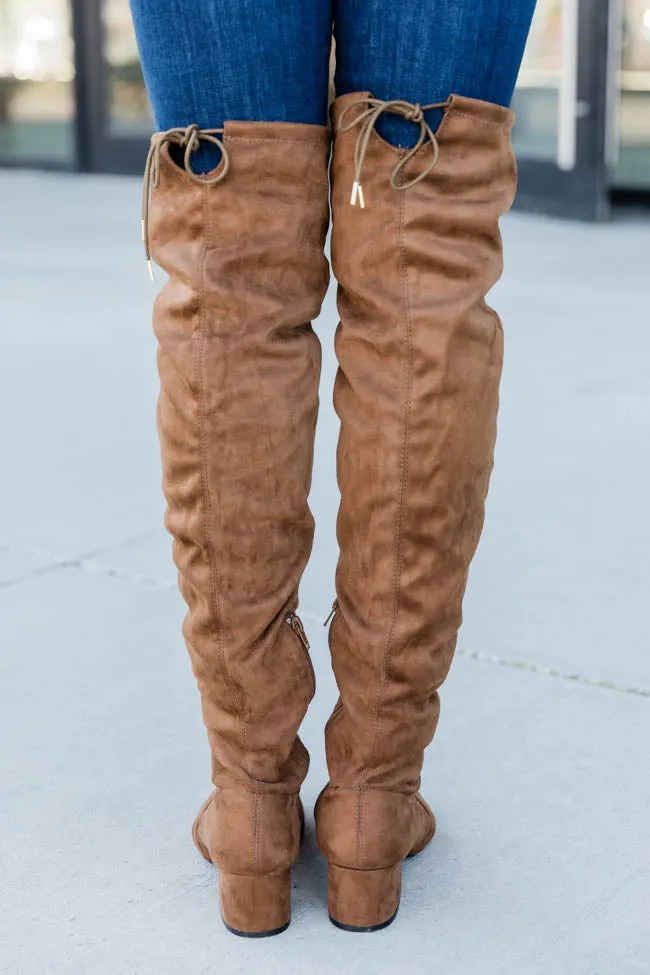 Clara Over The Knee Brown Boots FINAL SALE