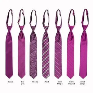 Classic Long Tie - Mulberry