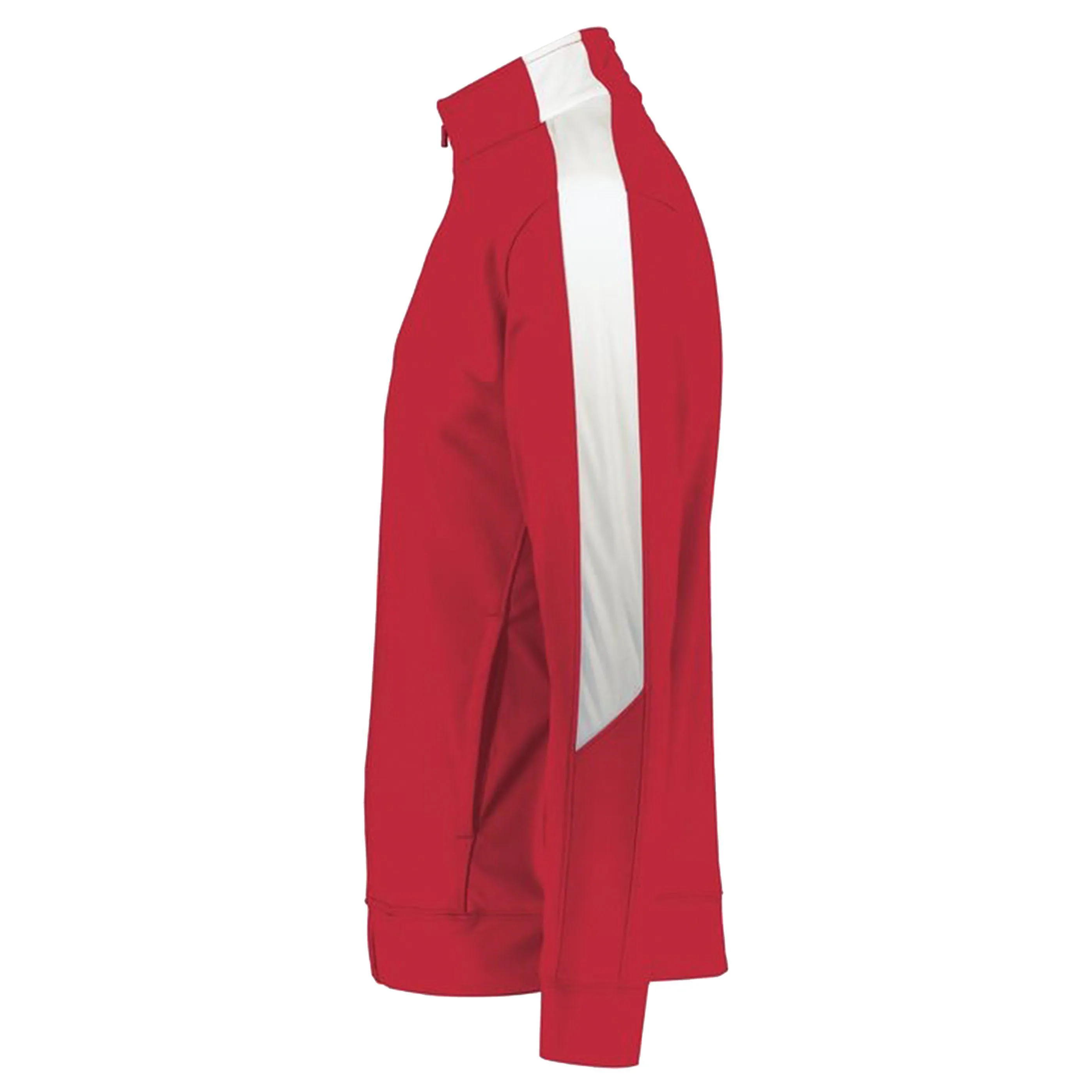 Closeout Aluminum EGA Embroidered Red/White Full Zip Jacket