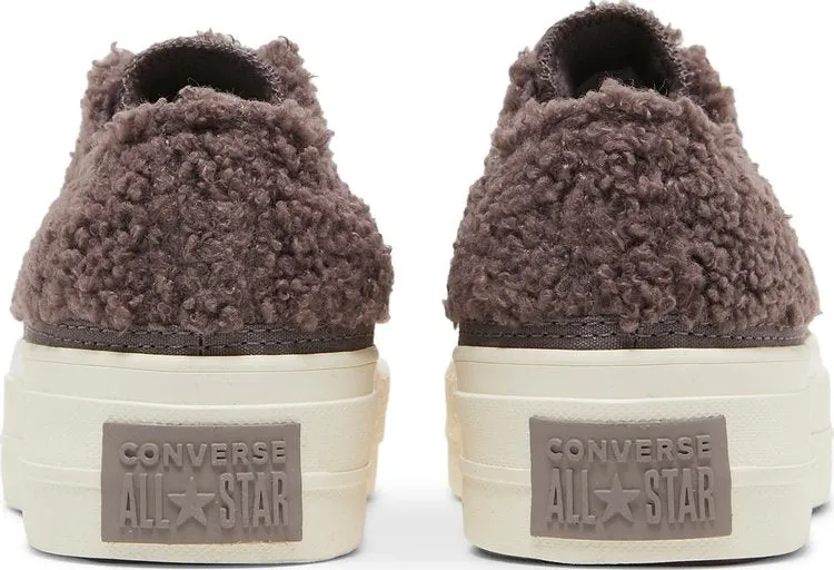 Converse Wmns Chuck Taylor All Star Platform Low Cozy Sherpa Sneakers - Violet Ore, purple