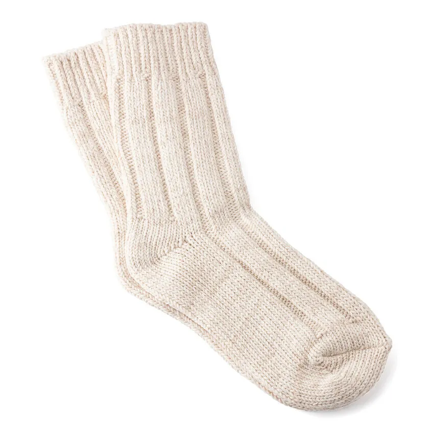 Cotton Twist Sock : Off White