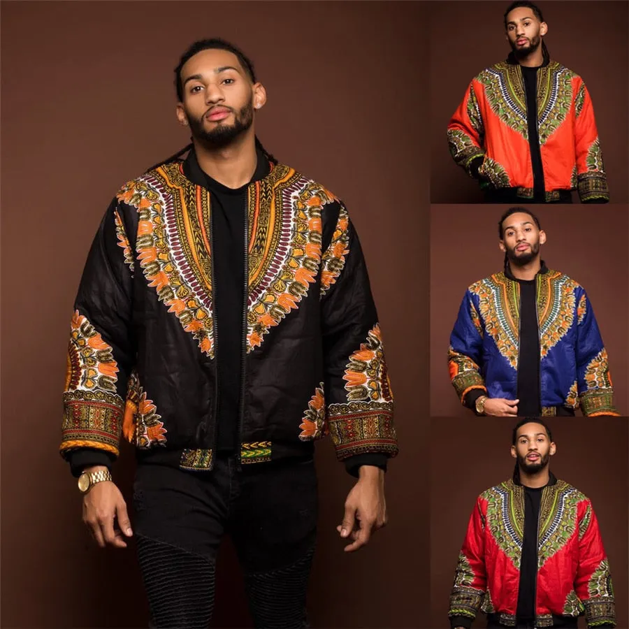 Dashiki Baseball Hip hop jacket