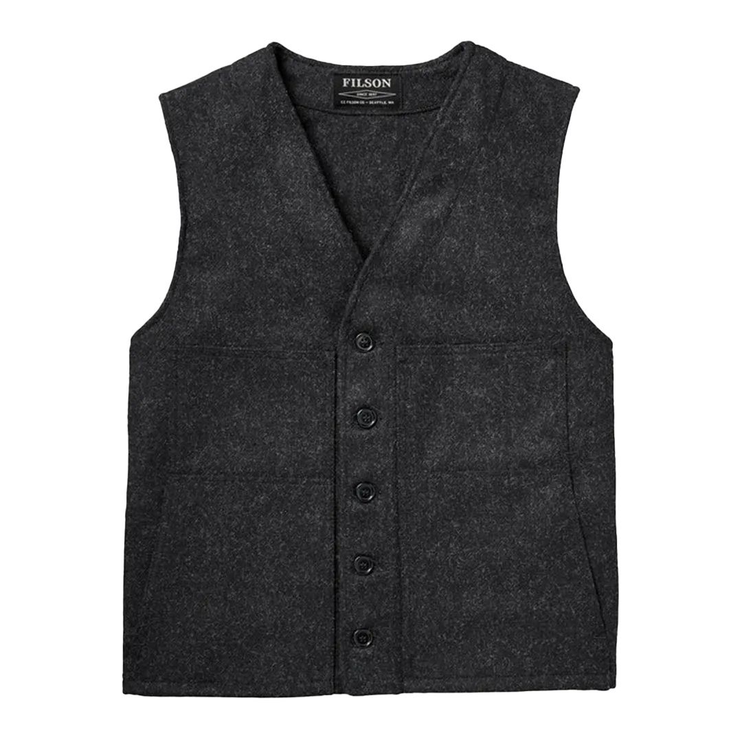 Filson - Mackinaw Wool Vest - Charcoal