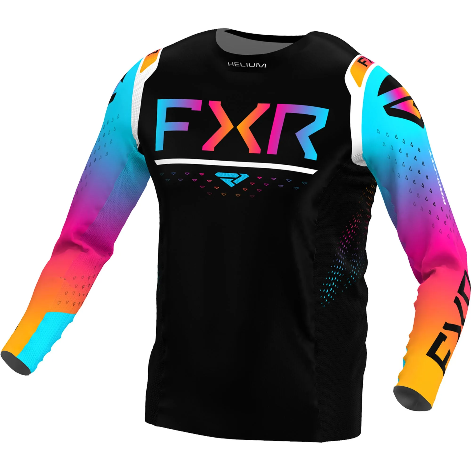 FXR  Chromatic Youth Helium MX Jersey Long Sleeve Lightweight Breathable Slim Fit