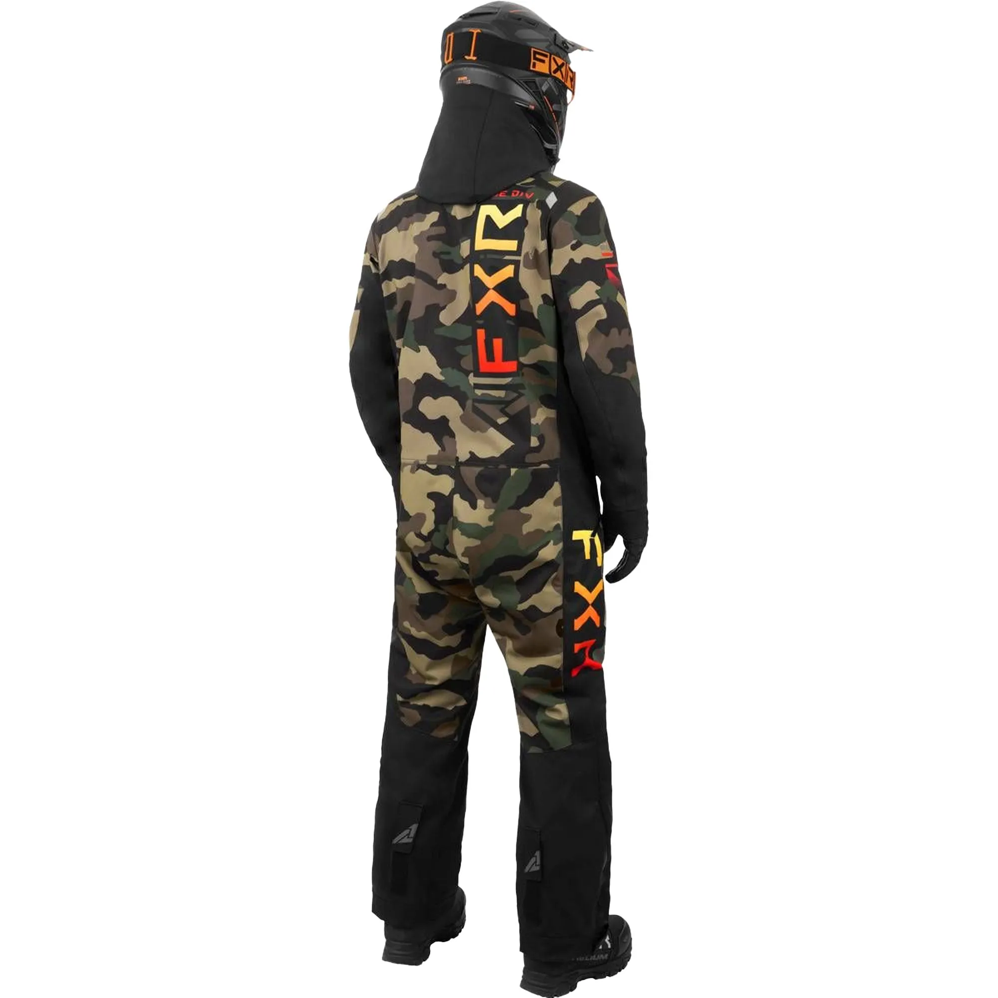 FXR Helium Insulated Snowmobile Monosuit Camo/Sunset