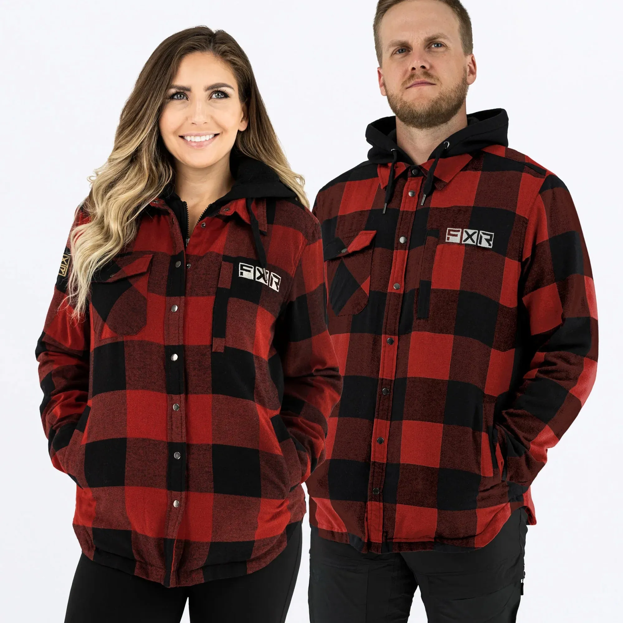 FXR Timber Insulated Flannel Jacket Rust/Black Red