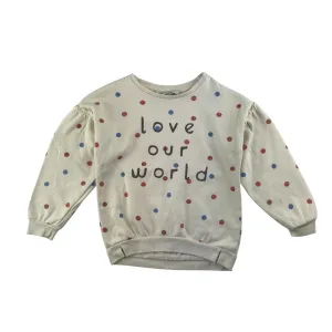 George sweater 5-6 years white polka dot Love Our World