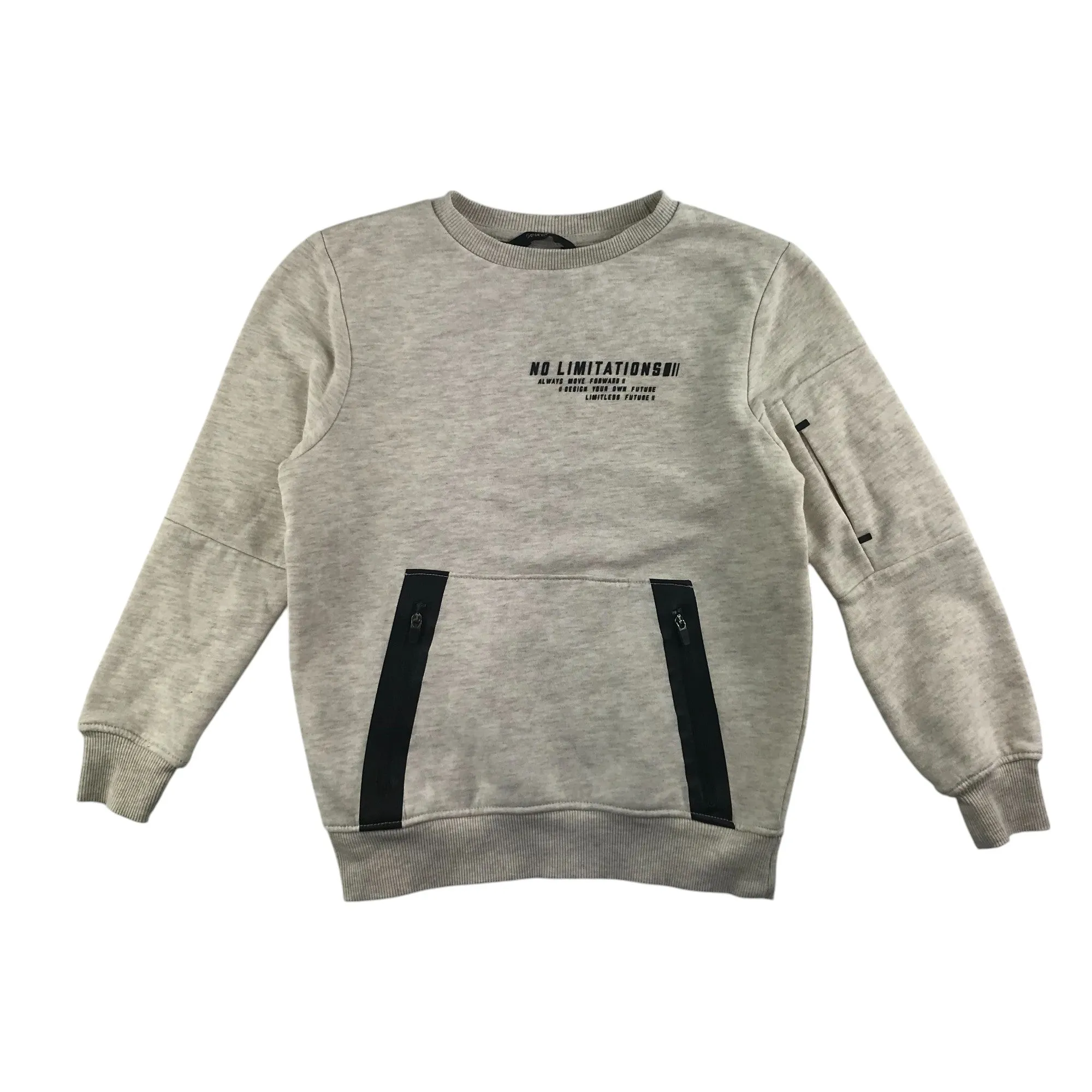 George sweater 6-7 years light grey No limitations jersey