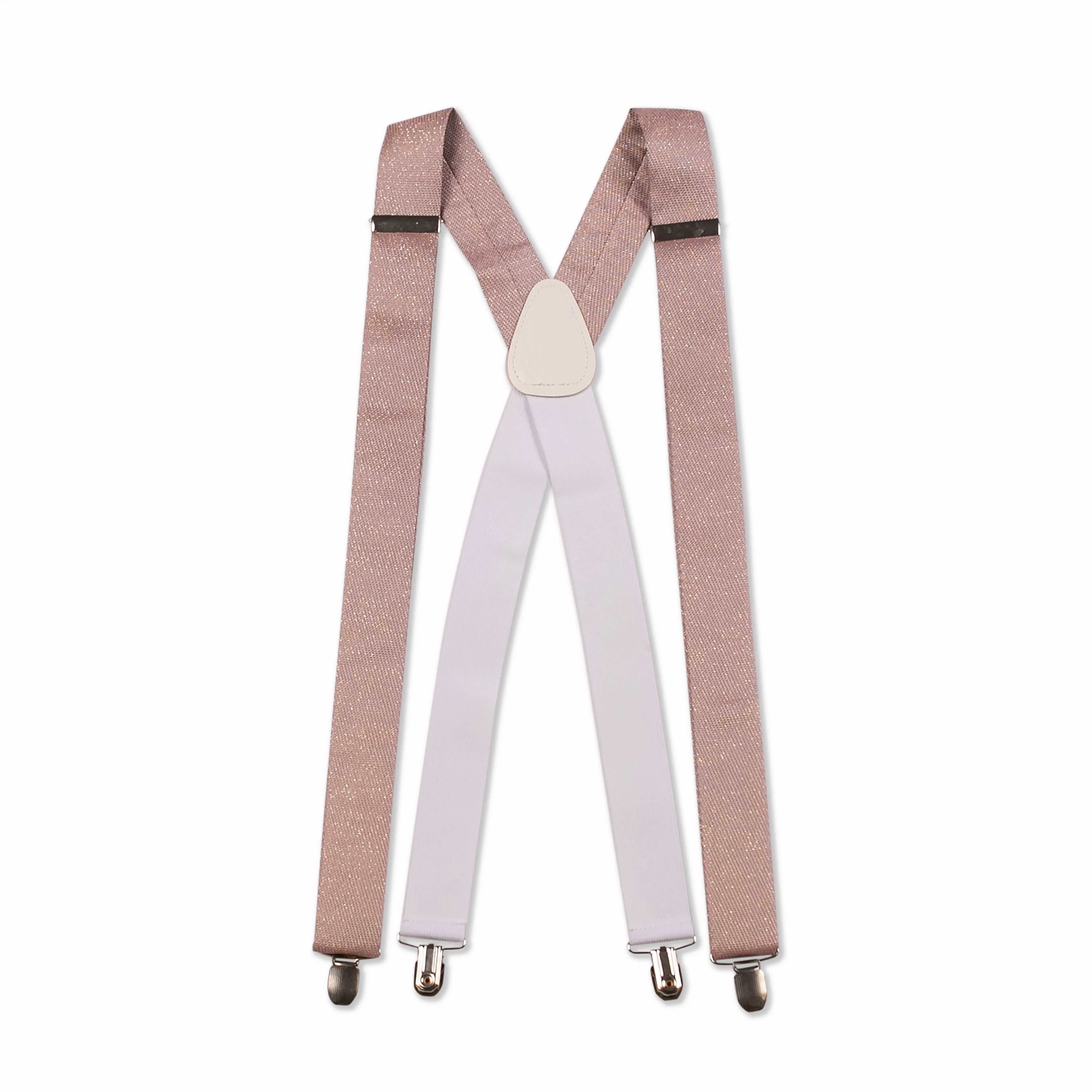 Glitter Adjustable Suspenders - Copper