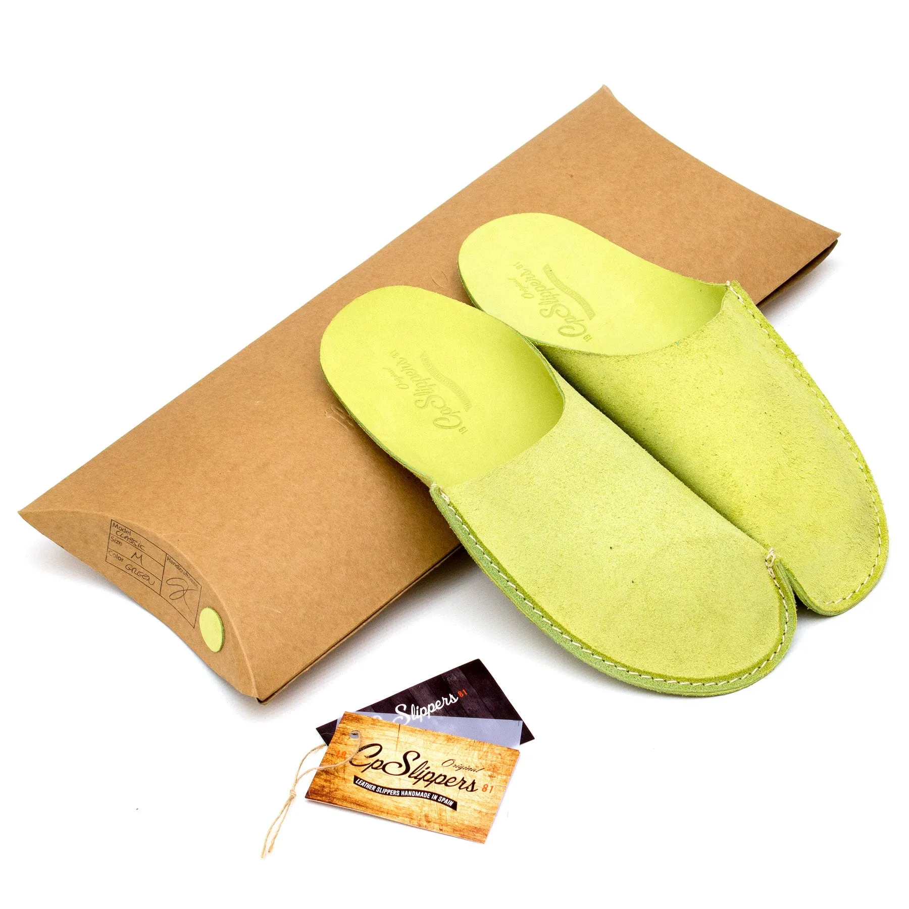 Green CP Slippers Minimalist