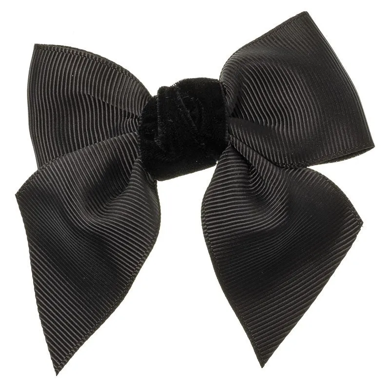 Grosgrain and Velvet Hairbow Hairclip