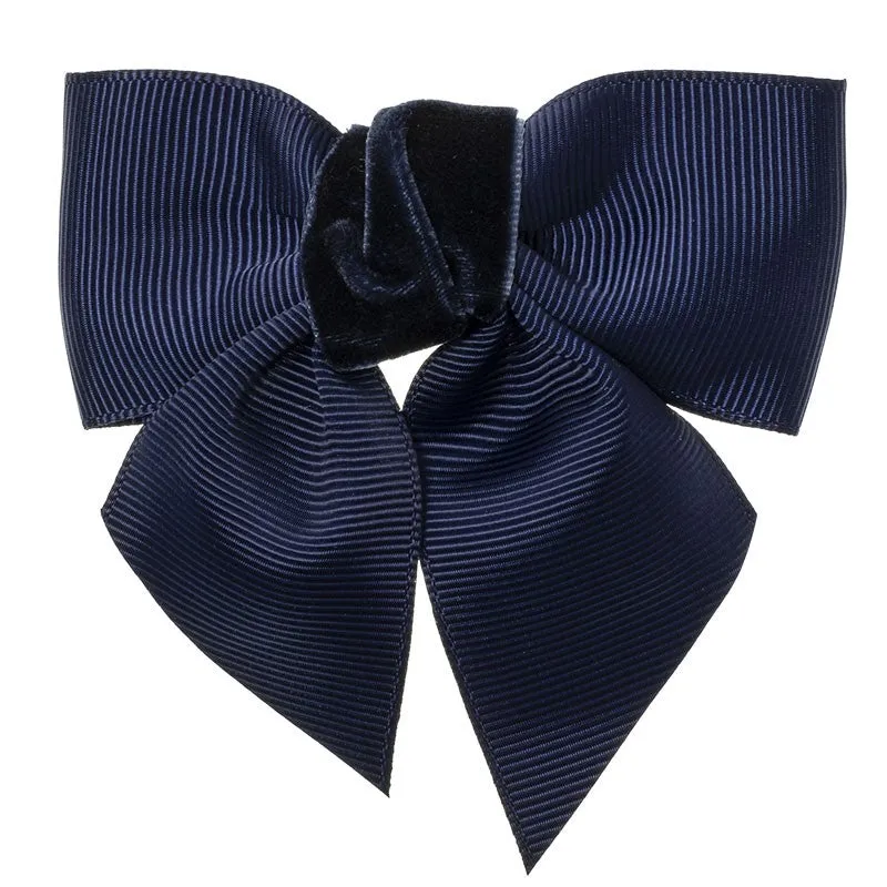 Grosgrain and Velvet Hairbow Hairclip