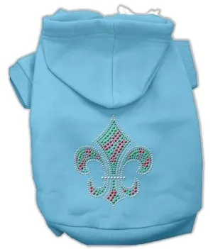 Holiday Fleur De Lis Hoodies Baby Blue S (10)