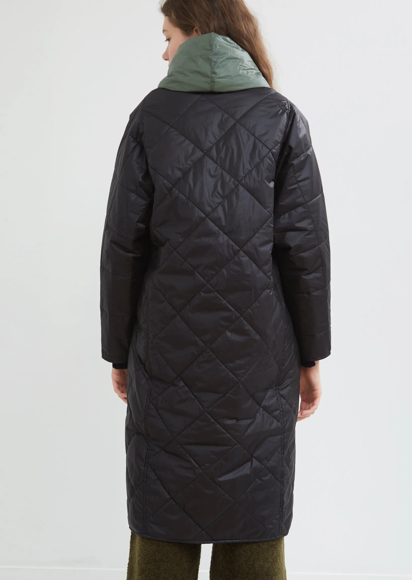 Hooded Reversible Quilted Parka