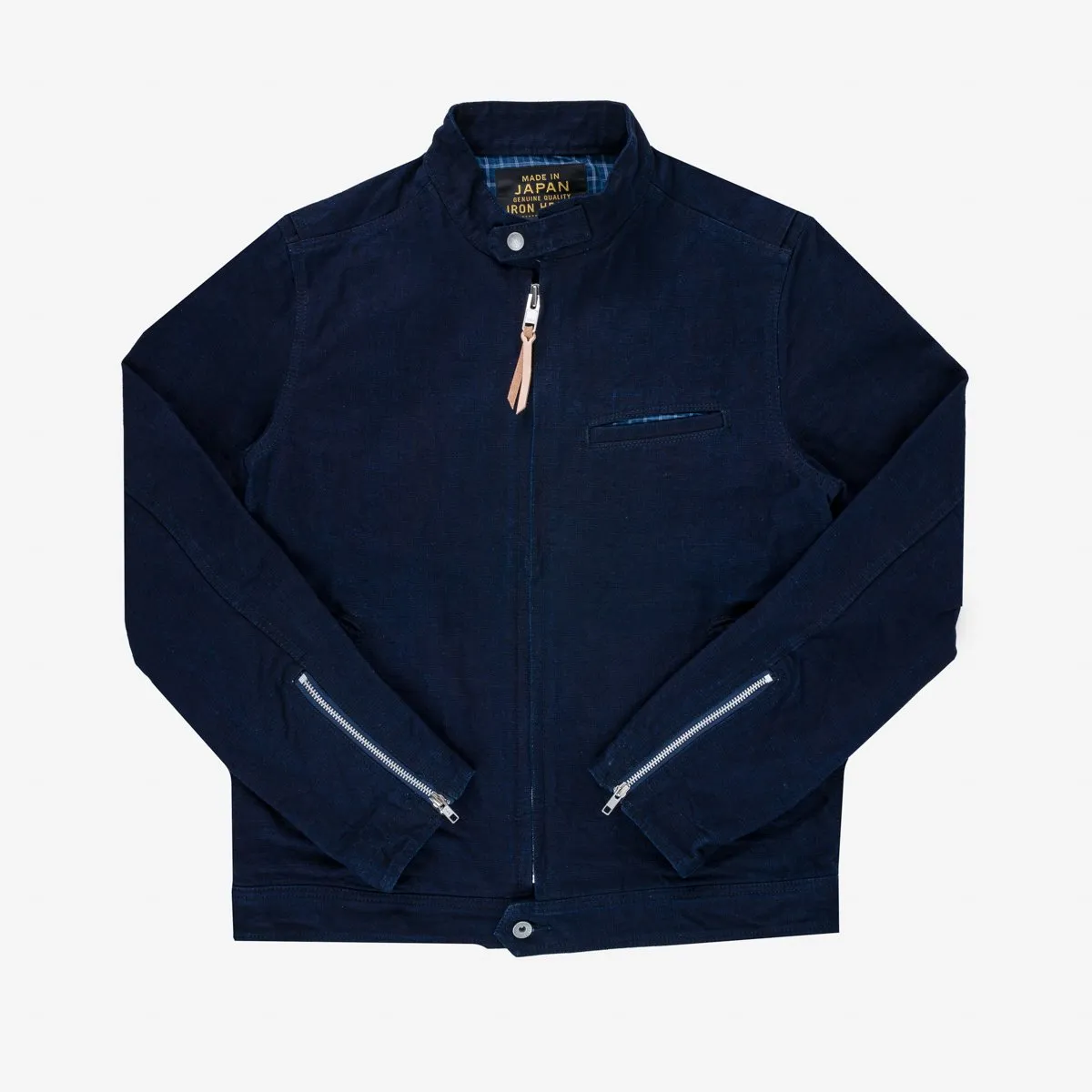 Iron Heart IHJ-135-IND 13oz Oxford Riders Jacket - Indigo