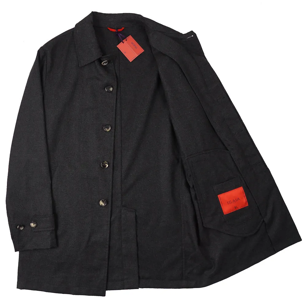 Isaia Lightweight Cashmere Overcoat