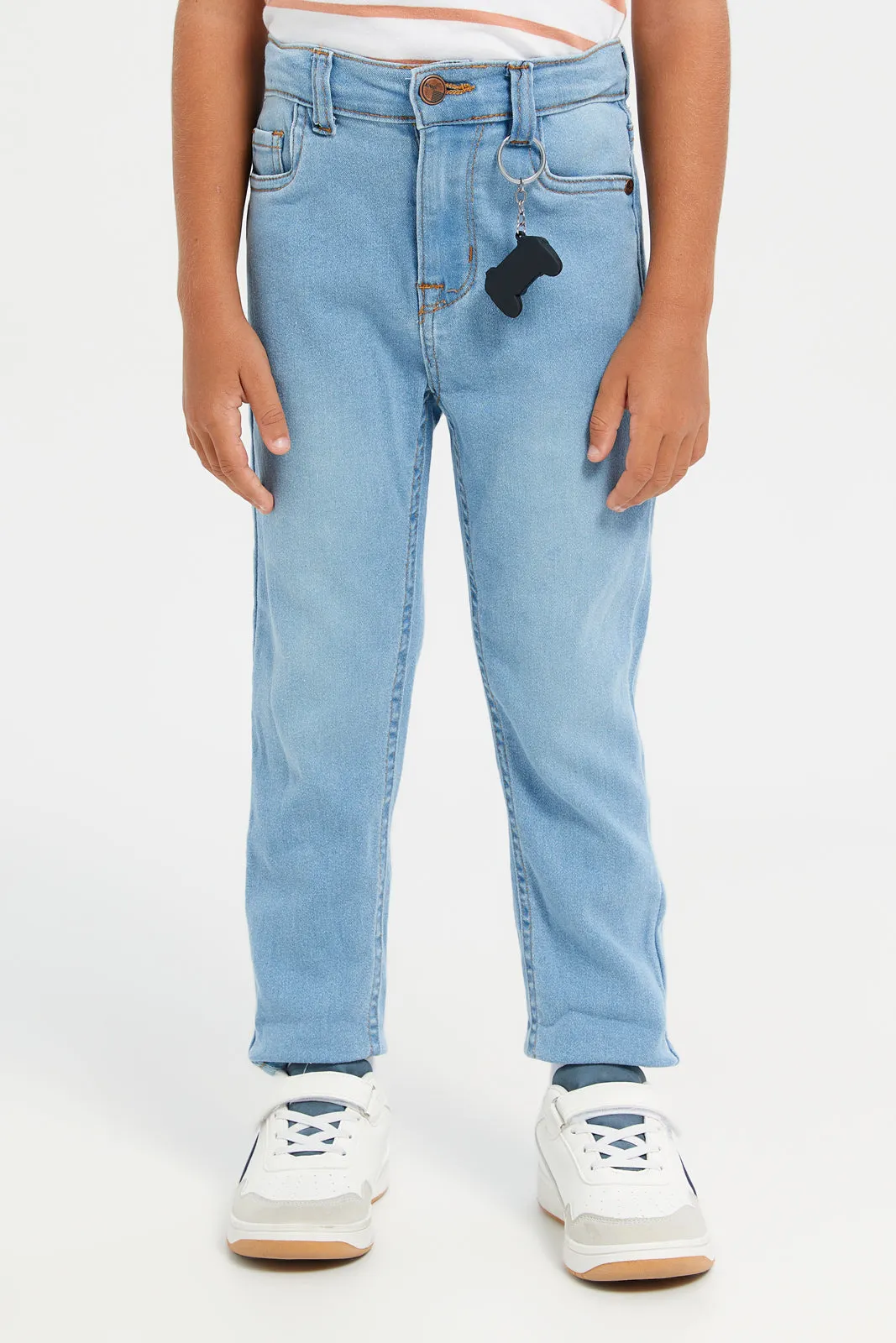 Junior Boys Blue Jeans With Accessories