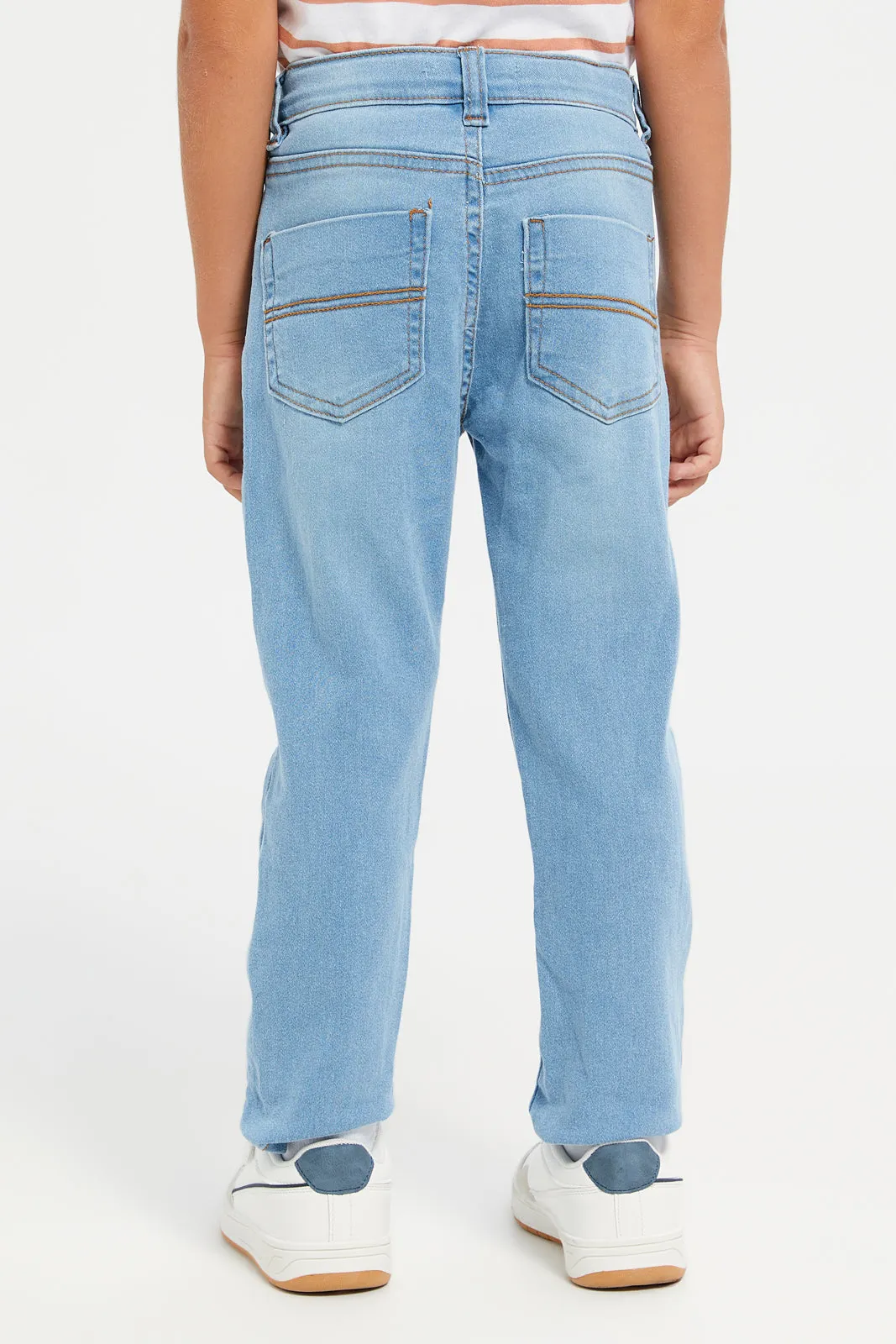 Junior Boys Blue Jeans With Accessories