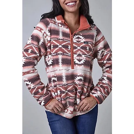 Kimes Ranch Ladies Roswell Polar Fleece - Rust Red