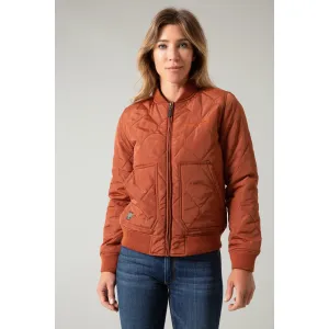 Kimes Ranch Women's Dark Rust Marinos Bomber Jacket