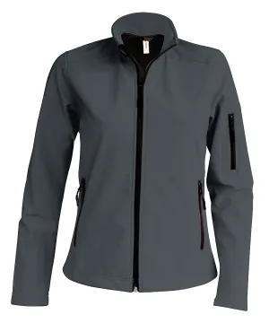 Ladies softshell jacket | Titanium