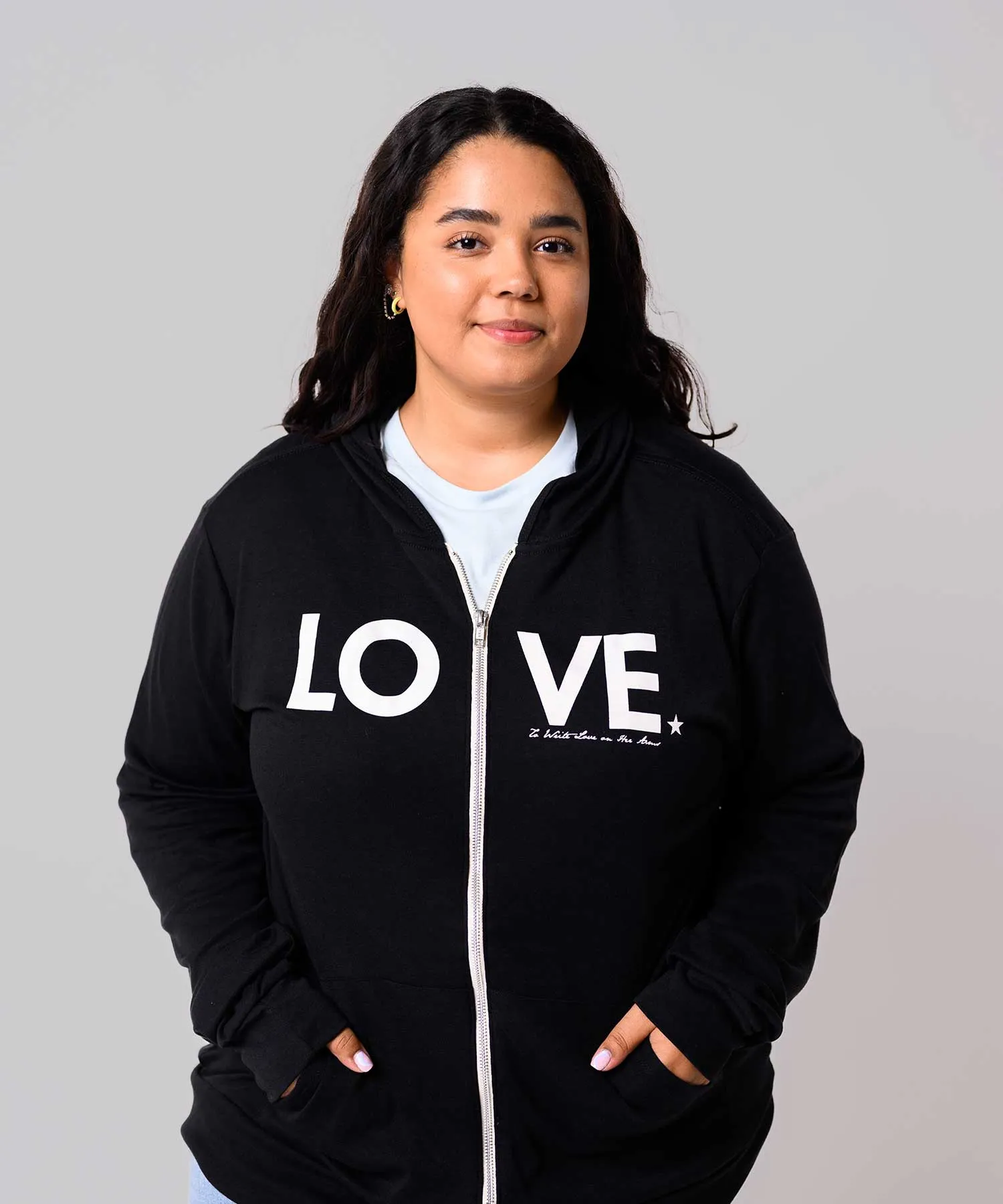 LOVE Lightweight Zip Hoodie