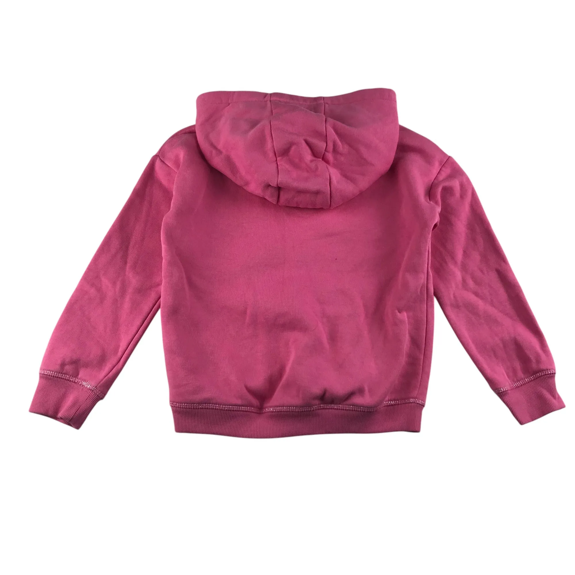 M&S hoodie 6-7 years pink patched pullover