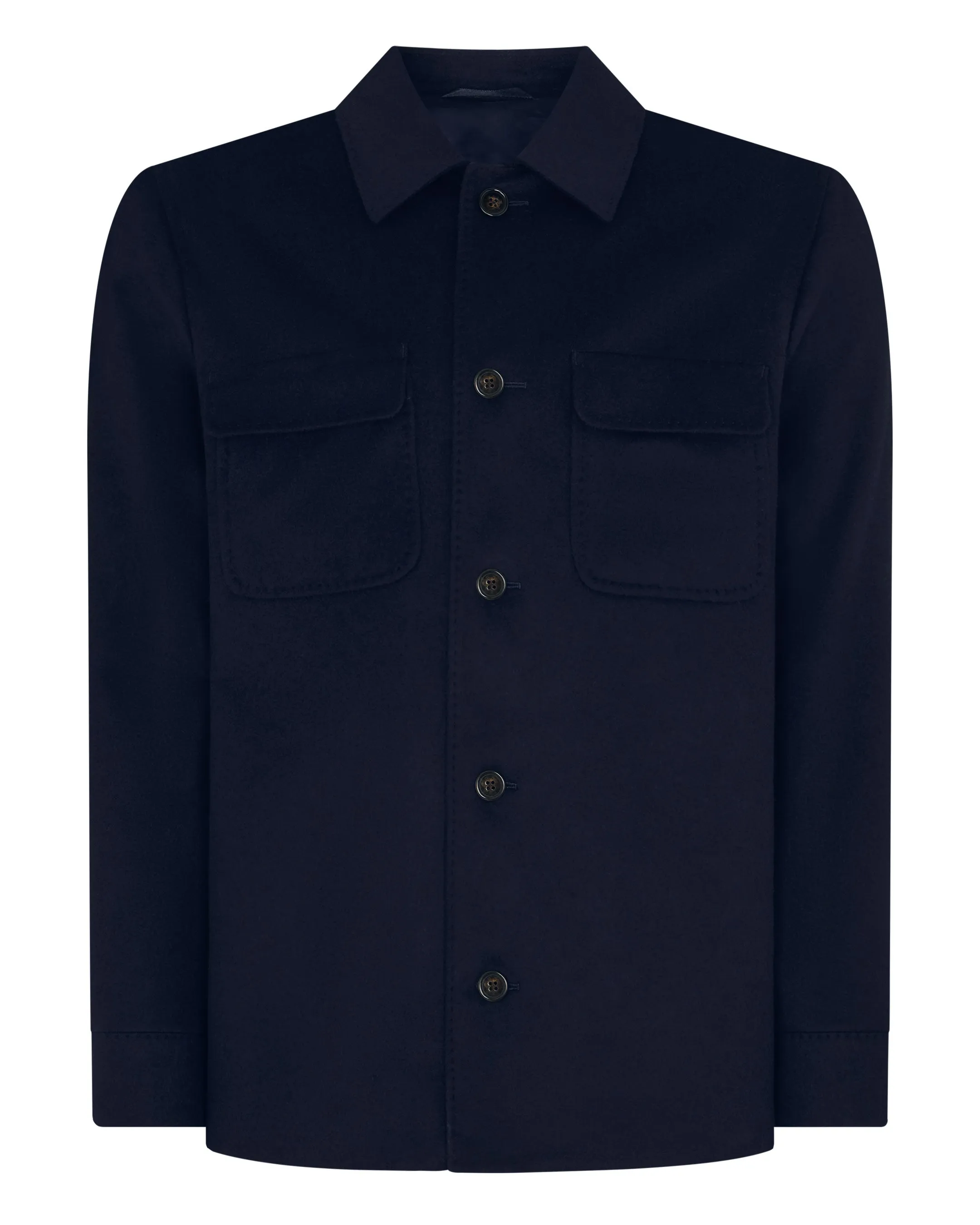 Men's Scala Cashmere Overshirt Navy Blue