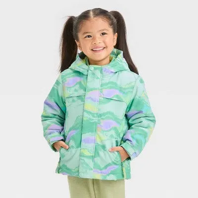 New - Cat & Jack Infant Kids Zip-Up Winter Puffer Windbreaker 3-In-1 Jacket