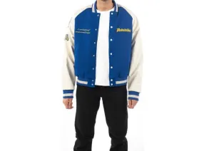 NOBADVIBEZ BLUE VARSITY JACKET