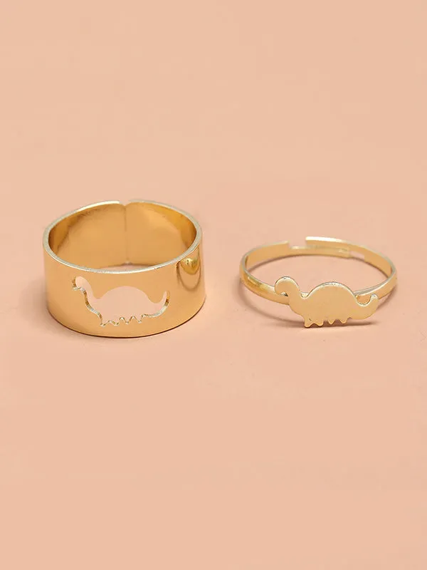 Punk Dinosaur Shape Rings Accessories