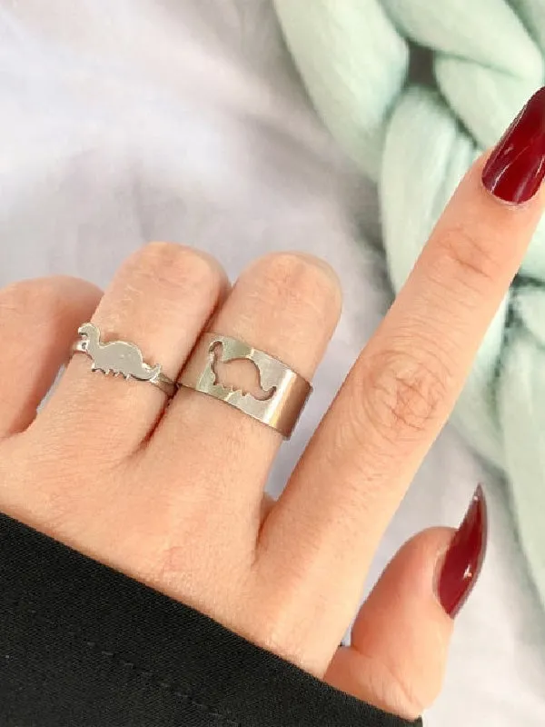 Punk Dinosaur Shape Rings Accessories