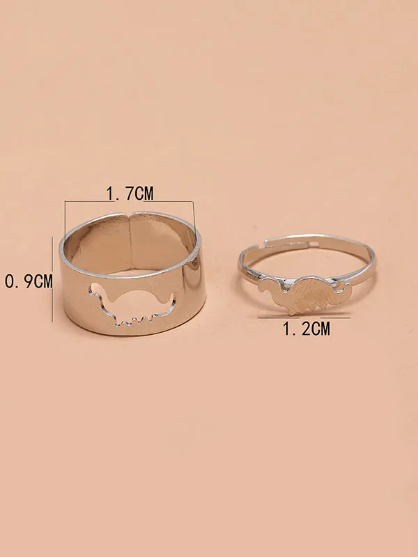 Punk Dinosaur Shape Rings Accessories