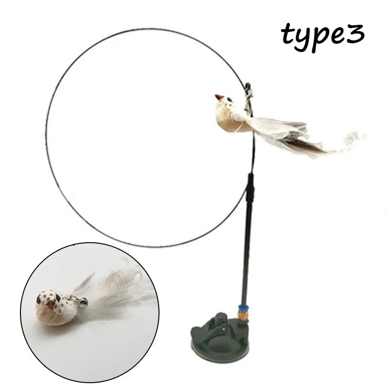 Simple and Stylish Adsorbable Detachable Wire long-rod  Sucker Cat Joke Stick