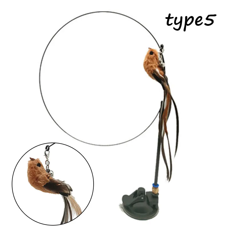 Simple and Stylish Adsorbable Detachable Wire long-rod  Sucker Cat Joke Stick