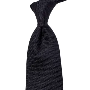 Sovereign Grade Black Grenadine Fina Tie