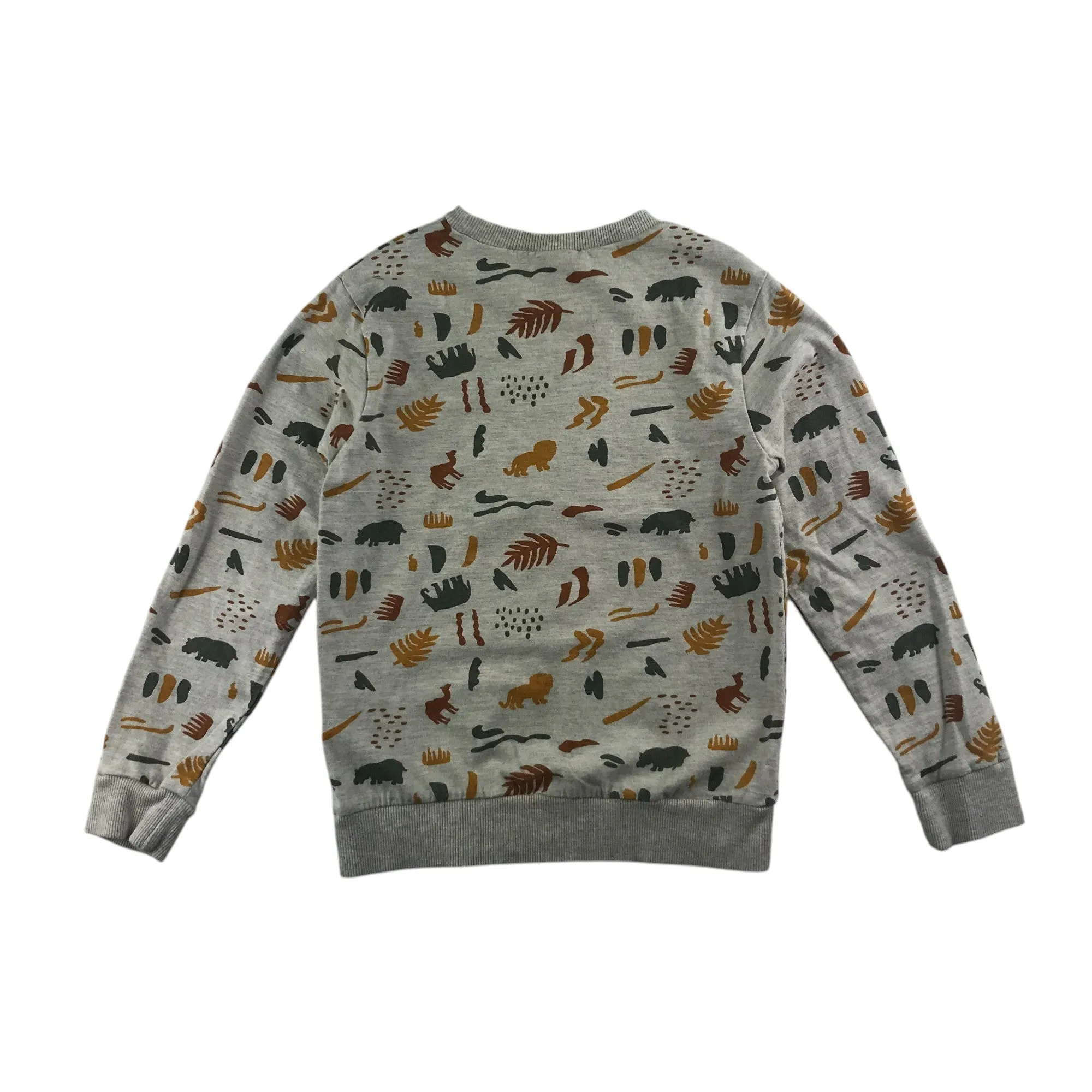 Tape A L'oeil sweater 7-8 years grey nature prints