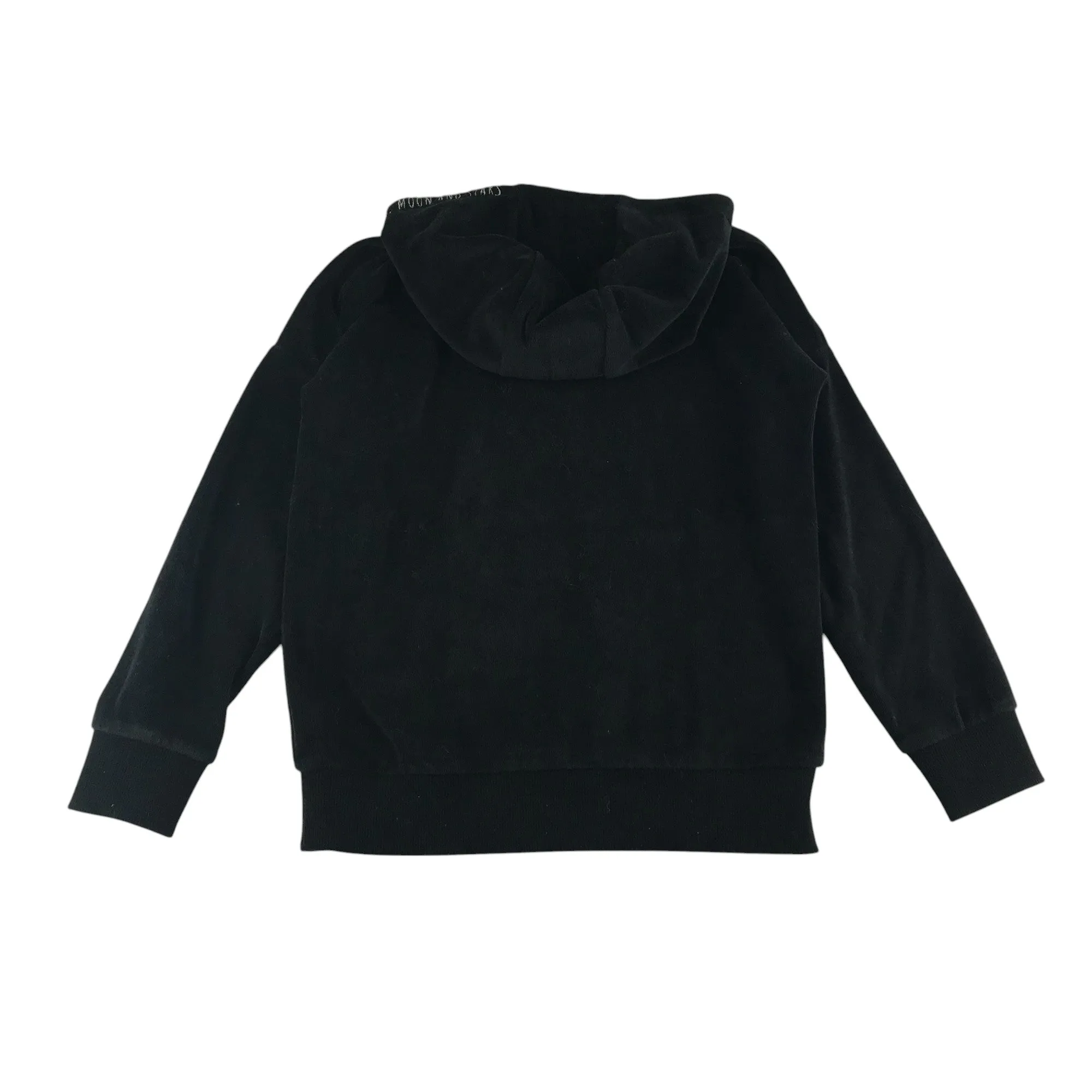 Tu hoodie 9-10 years black sequin starry velour